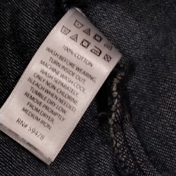 Rachel Zoe Baby Girl Denim Blue Jean Jacket Top Size 18 months Ruffle Sleeve Cap - Picture 6 of 6